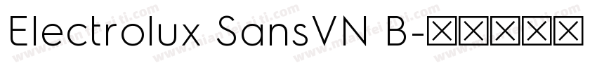 Electrolux SansVN B字体转换